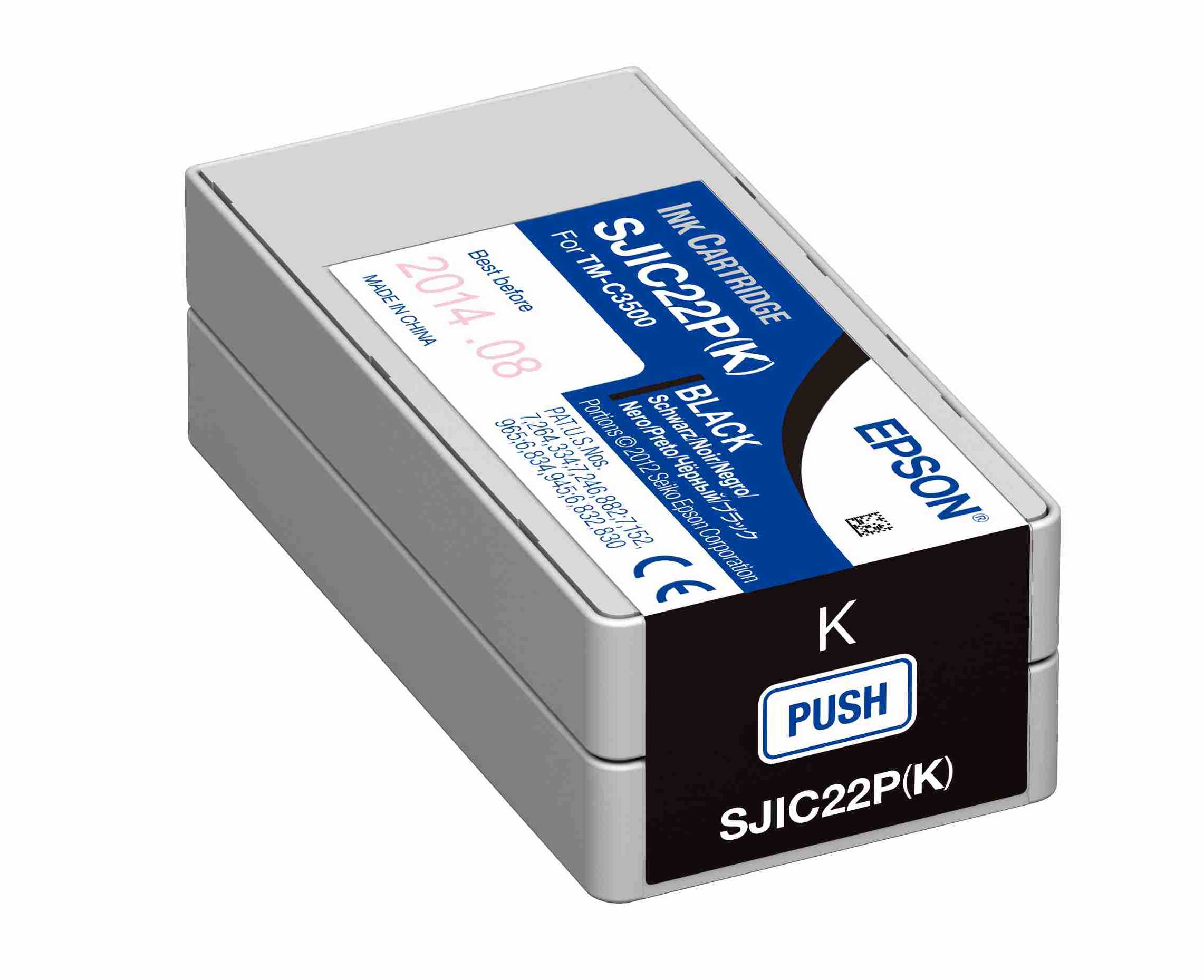 Kartusche Epson SJIC22P(K) schwarz für C3500